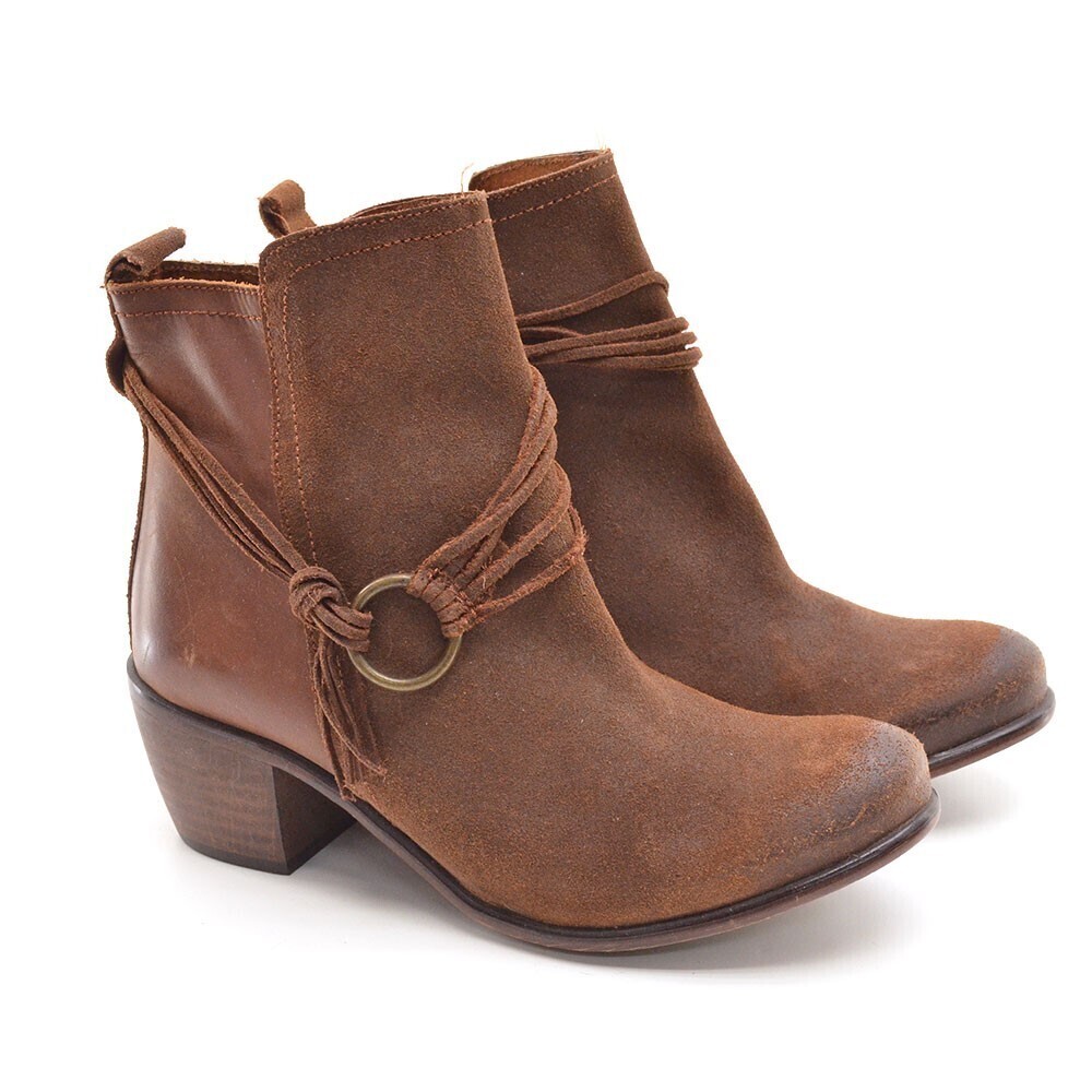 Anthropologie Sixty Seven Bai Western Booties 38 New
